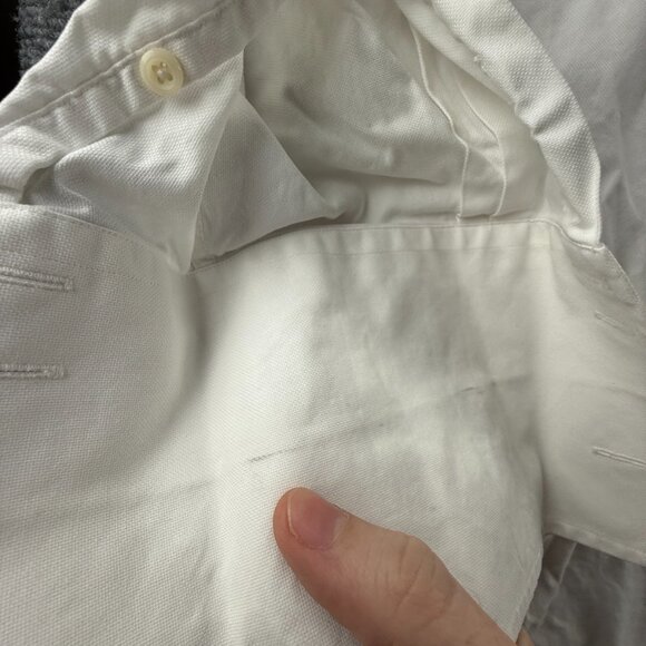 David Donahue 18 34/35 French Cuff Cotton White Button Up Shirt Men Solid Spread - Picture 6 of 16
